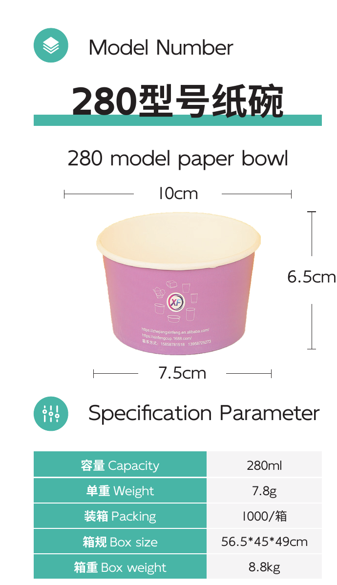 280 model paper bowl full product area