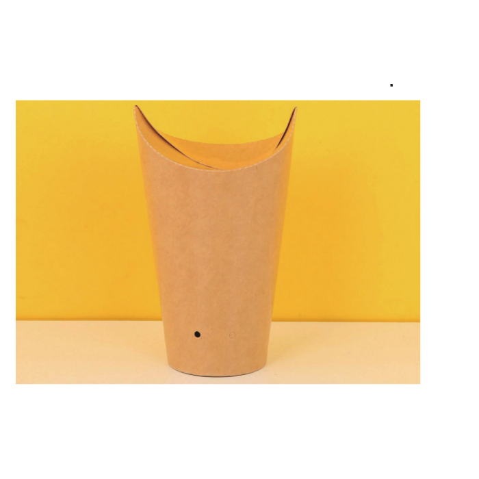 Removable French fries cup